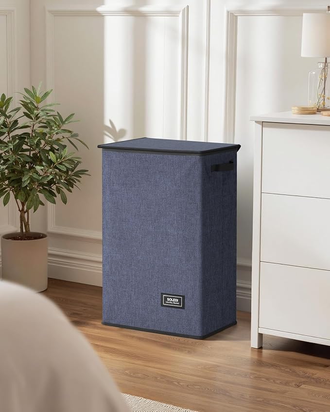 SOLEDI 90L Laundry Hamper with Lid, Large Collapsible Laundry Basket - Image 7