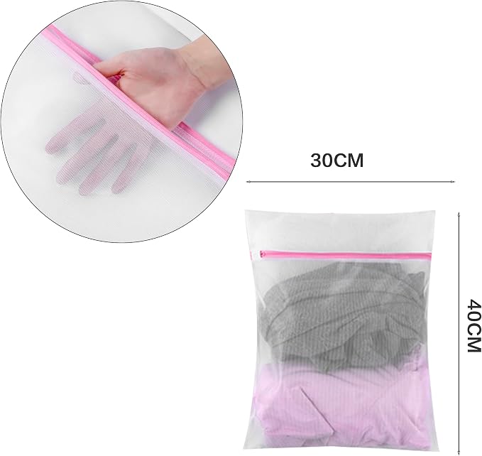 Garment Bags Clothes Storage Bag (Set of 12) Closet Cover for Open Closet Shirt Bags with Zipper for Suit, Sweaters Travel Laundry Wardrobe Closet Garment Dust Cover Bags (White 24'' x 54'') - Image 6