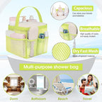 Mesh Shower Caddy Portable - 9 Pockets for College Dorm Room Essential - Image 3