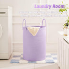 Artfeel Laundry Basket,Woven Cotton Rope Laundry Hamper,80L for Decorative Storage of Dirty Clothes,Toys and Blankets in Bathroom,Baby Room and Living Room - Image 5