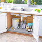SIKADEER Waterproof Under Sink Mat 25" x 22" Silicone Mat Cabinet Protector - Image 2