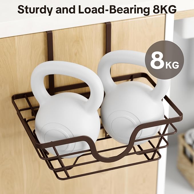 TIDIIABODE Pot Lid Organizer, Adjustable Kitchen Pot Lid Holder Inside Cabinet, Kitchen Cabinet Organizer Hanging for Food Storage Container, Pot, Pan Lid & Bakeware, Bronze - Image 5