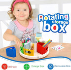 MeCids Rotating Desk Organizer Kids Art Supply Storage and Organization - Image 3