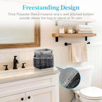 Lifewit Mesh Shower Caddy Portable for College Dorm Room Essentials with 7 Pockets, Freestanding Hanging Organizer Basket, Quick Dry Tote Bag for Camping, Bathroom, Beach, Travel, 1 Pack, Grey - Image 2