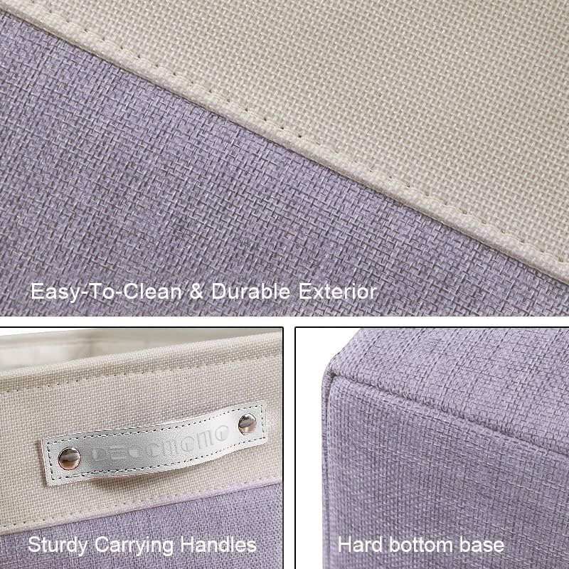 DECOMOMO Storage Bins, Large Fabric Storage Baskets for Shelves 3 Pack - Image 5