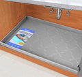 SIKADEER Waterproof Under Sink Mat Silicone 25"x19", Kitchen Cabinet Liner by SIKADEER