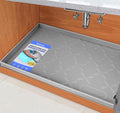 SIKADEER Waterproof Under Sink Mat Silicone 28" x 22" Kitchen Cabinet liner by SIKADEER