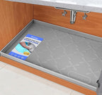 SIKADEER Waterproof Under Sink Mat 40" x 22" Silicone Mat Cabinet Protector by SIKADEER