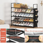 OYREL Shoe Rack 5 Tier 20-25 Storage Capacity Shoes Organizer - Image 7