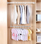 Adjustable Hanging Closet Rod, Extender Hanging Rod, Closet Hanging Organizer, Heavy Duty Closet Bar, Hanging Rod (2 Pack, Chrome) - Image 3