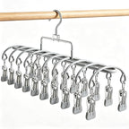 Pants Hangers with 20 Clips, Space Saving Hanging Closet Organizer (Grey) by VSVstoage