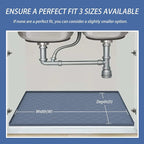 URMONA Under Sink Mat 28 x 22 in, Waterproof Silicone Cabinet Protector - Image 7