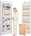 Ultra-Slim Over The Door Organizer for Narrow Gap & Small Space（Beige） by ORDOVIBE