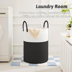 Artfeel Laundry Basket,Woven Cotton Rope Laundry Hamper,40L for Decorative Storage of Dirty Clothes,Toys and Blankets in Bathroom,Baby Room and Living Room - Image 2