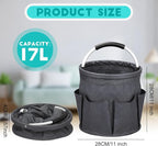 17L Cleaning Caddy for Cleaning Supplies with Handle,Cleaning Supplies Organizer Bucket for Home Garden - Image 2