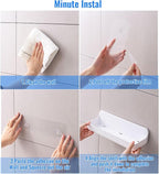 Diesisa Acrylic Wall Mount Organizer, Adhesive Shelves,2Pc Bathroom Shelves - Image 6