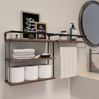 RICHER HOUSE Floating Shelves Bathroom, Wall Mounted Shelf Over Toilet - Image 4