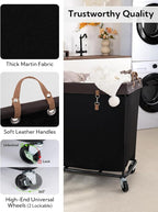 StorageWorks 320L Laundry Basket with Wheels, Rolling Hampers for Clothing - Image 4
