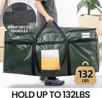 TAILI 1 Pack 69 Gallon Extra Large Storage Bags with Visible Window,Green - Image 2