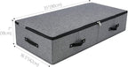 Under Bed Storage Bins with Lids, Closet Organizers, Foldable Under-bed Storage Baskets for Sheets, Clothes, Quilts, Sweaters, Wrapping Paper, 35x16.5x7inch, Black Gray, 2PCS - Image 4
