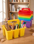 6 Pack Classroom Caddy Organizer with Handle, Table Caddy Classroom - Image 3