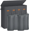 SONGMICS 210L Laundry Hamper, 4-Compartment Laundry Sorter with Lid by Unknown