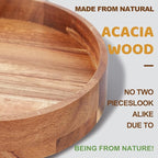 [2 Pack]12" Wood Lazy Susan Organizer for Cabinet,Lazy Susan for Countertop - Image 2
