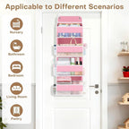 Over the Door Organizer, 4 Large Pocket Hanging Storage with 40lb Capacity - Image 3