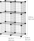IRIS USA 6-Cube Modular Wire Cube Storage Organizer - Image 3