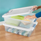 Sterilite Latching Box with Lids for Home and Office, 32 Quart, 18-Pack | Heavy-Duty and Stackable Plastic Containers with Latches for Closet, Cabinet, Bedroom, Bathroom and Dorm Room Organization - Image 9