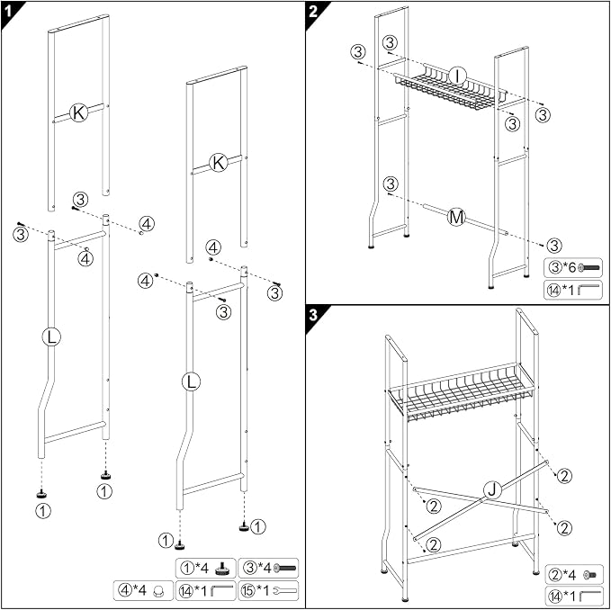 Over The Toilet Storage Cabinet - 2-Door Design Bathroom Organizers Shelf, Freestanding Space-Saver Above Toilet Storage Cabinet with Privacy Protection Rack, Water-Resistant Toilet Shelves (White) - Image 7