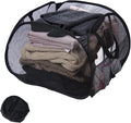 Collapsible Laundry Basket, 90L Mesh Pop-up Hamper with Handles by HEDONLEE