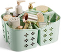 PQH Portable Shower Caddy with Handle, Large Capacity Shower Basket Organizer, Quick-Drain Bathroom Storage Tote, Durable Plastic Shower Organizer for College Dorm, Beach, Gym Essentials, MintGreen by Unknown
