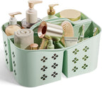 PQH Portable Shower Caddy with Handle, Large Capacity Shower Basket Organizer, Quick-Drain Bathroom Storage Tote, Durable Plastic Shower Organizer for College Dorm, Beach, Gym Essentials, MintGreen by Unknown
