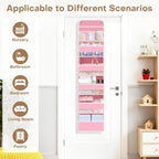 Over the Door Organizer, Large Pocket Hanging Storage with 40lb Capacity - Image 3