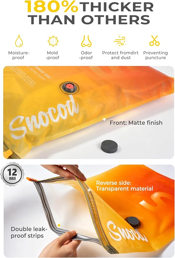 Travel Vacuum Bags with Pump, 15 Pack Vacuum Storage Bags for Clothing, Brushless Motor Type-C Rechargeable Pump, Compression Packing Bags for Travel, Suitcase, Closet and Home Storage, White - Image 5