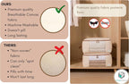 Chaos Cleared Canvas Storage Bags Designer Organizer for Clothing 2 Pack – Clothes Organizers for sweaters, clothing, garment, bedding, quilt, linens, large bag with zip & window, mothproof - Image 5