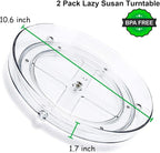 2 Pack Lazy Susan Organizer,10.6" Turntable Organizer for Pantry - Image 6