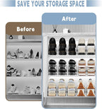 CiBiZi Shoe Slots Organizer 20Pack Metal Shoe Stackers for a Pair of Shoes Double Layer Shoe Holder Shoe Storage Closet Organizers Shoe Space Saver Organizador de Zapatos Black - Image 6