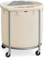 SONGMICS Laundry Basket with Wheels, 63.5 Gal., Steel Frame, Removable Bag by Unknown