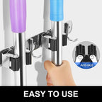 IMILLET Broom Holder Wall Mount,Heavy Duty Garage Organization Broom Hanger - Image 5