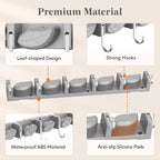 Lifewit Mop and Broom Holder Organizer Wall Mount Non-Slip, 2 Pack, Gray - Image 7