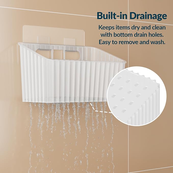 NiHome 4-Pack Cabinet Door Organizer, Adhesive RV Camper Wall Storage Caddy - Image 6