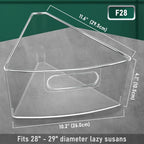 JEISSLIA Lazy Susan Cabinet Organizer Bins for 26"/ 28"/ 32" Diameter - Image 4