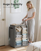 SOLEDI 130L Laundry Hamper with Lid, Large Collapsible Laundry Basket - Image 3