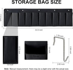 RVZONE RV Shoe Pockets 10 Pockets Heavy Hanging Bedside Storage Organizer with Sturdy Hooks Storage Pockets Hangs on bed for Shoes Toys and Tool Accessories - Image 2