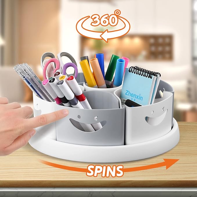MeCids Art Supply Organizer Rotating Desk Organizer Pen Holder (10 IN) - Image 2