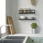 RICHER HOUSE Floating Shelves Bathroom, Wall Mounted Shelf Over Toilet - Image 6