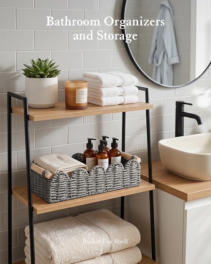Toilet Paper Storage Basket for Toilet Tank, Bathroom Organizer - Image 4