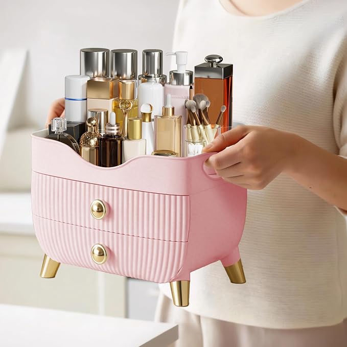 Makeup Organizer Countertop, Large Capacity Skincare Organizer for Vanity - Image 7